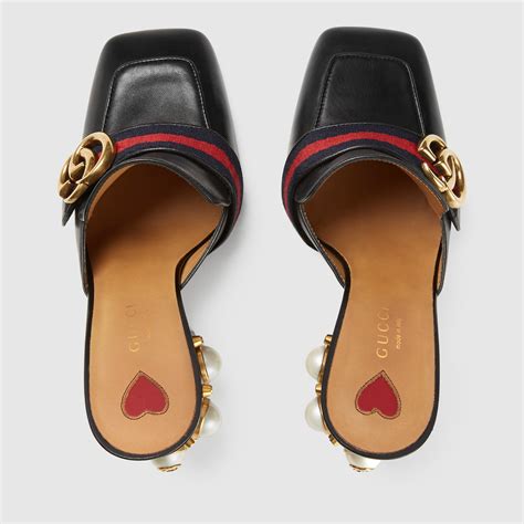 gucci heels mules